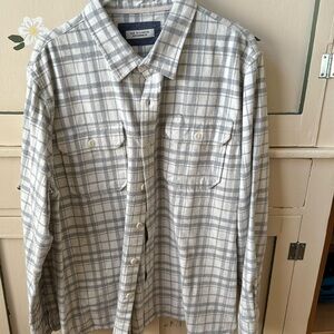 Ace Rivington super soft heavy flannel grey/white